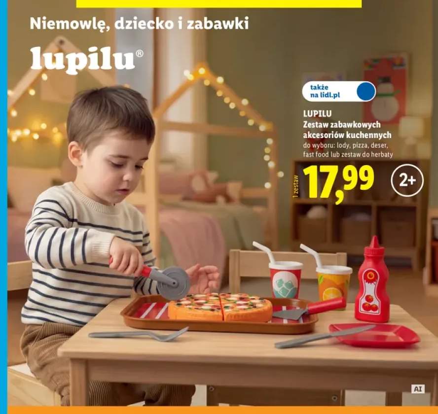 Zestaw zabawkowych akcesoriów kuchennych lody Lupilu +4 warianty