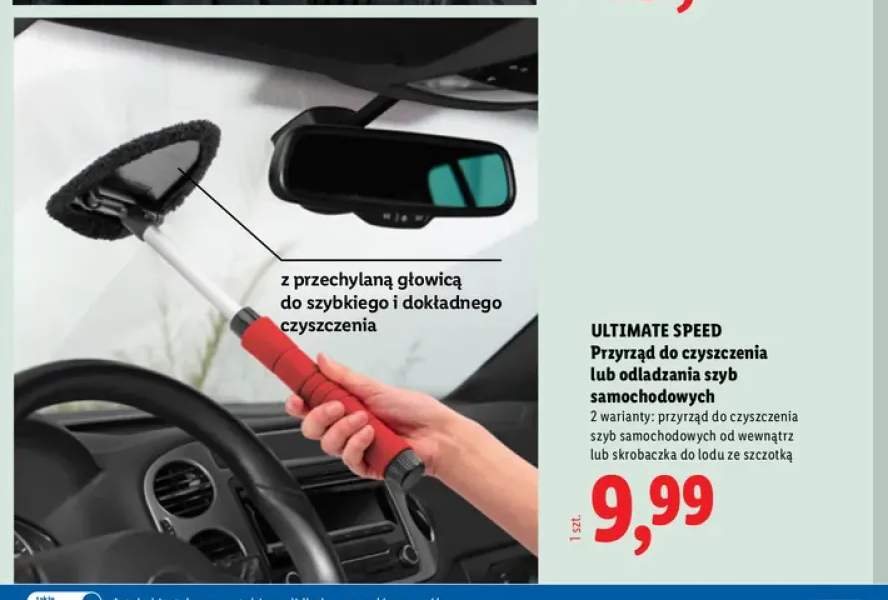 Przyrząd do czyszczenia szyb samochodowych od wewnątrz Ultimate Speed +1 wariant