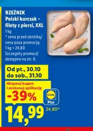 Polski kurczak filety z piersi XXL Rzeźnik