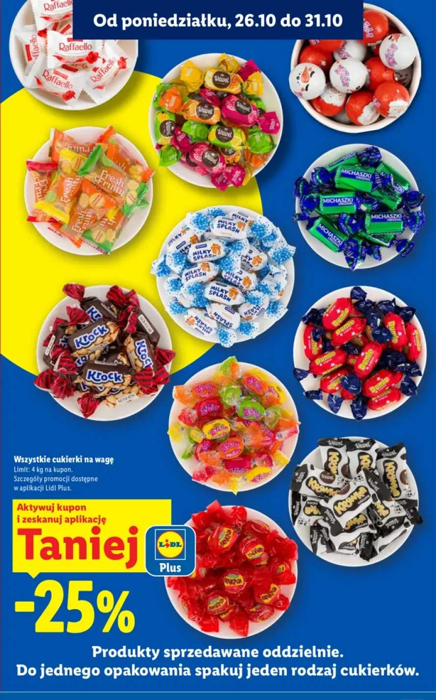 Cukierki na wagę +10 wariantów