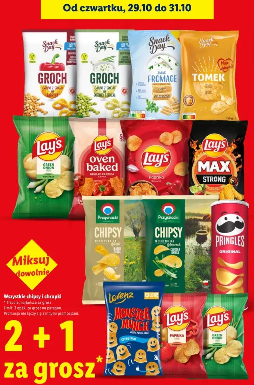 Chipsy i chrupki +12 wariantów