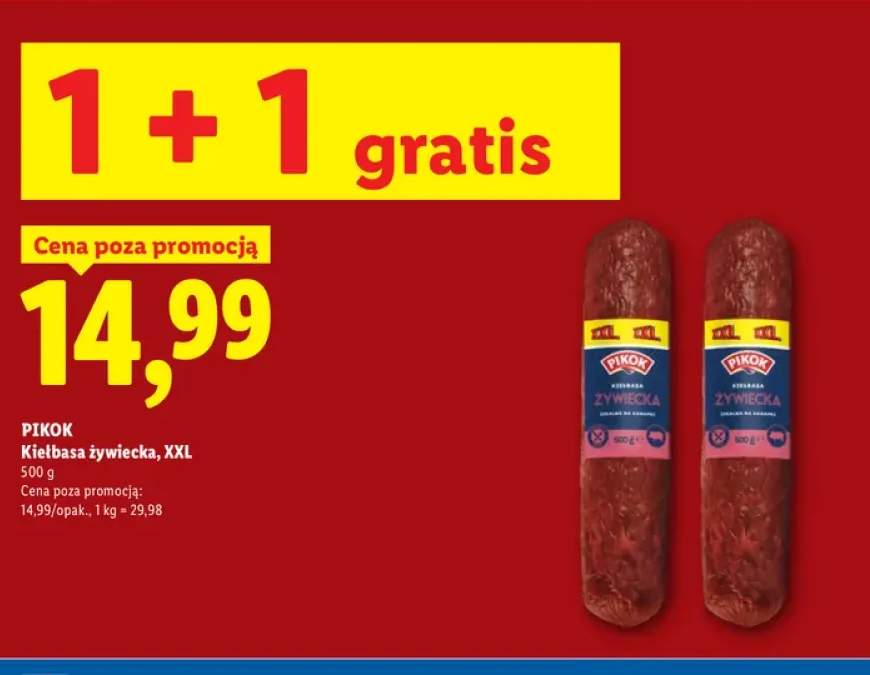 Kiełbasa żywiecka XXL Pikok
