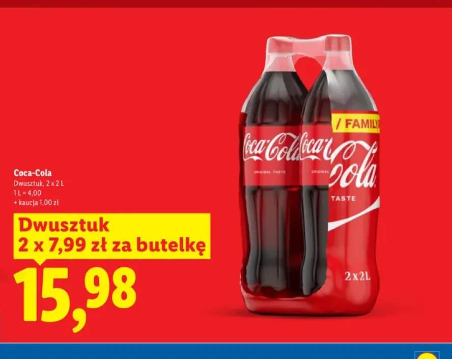 Napój gazowany Coca-Cola 2-pak 2 l