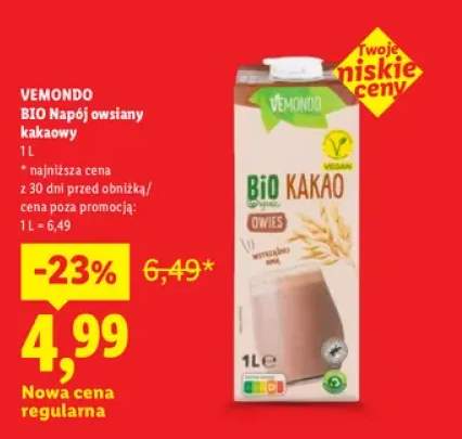 Napój owsiany kakaowy Vemondo