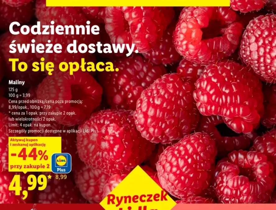 Maliny Ryneczek Lidla