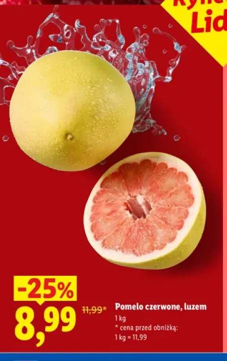 Pomelo czerwone Ryneczek Lidla