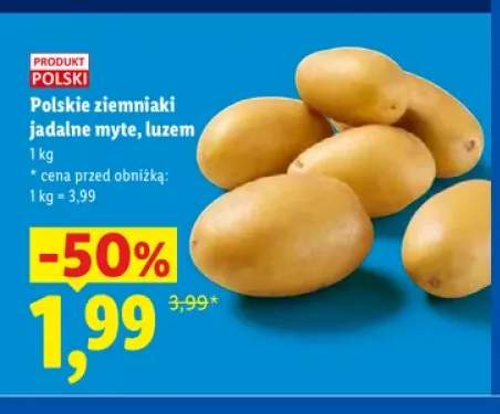 Polskie ziemniaki jadalne myte