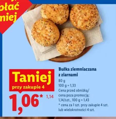 Bułka ziemniaczana z ziarnami