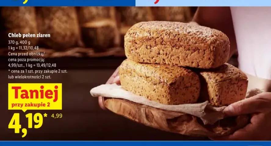 Chleb pełen ziaren 370 g +1 wariant