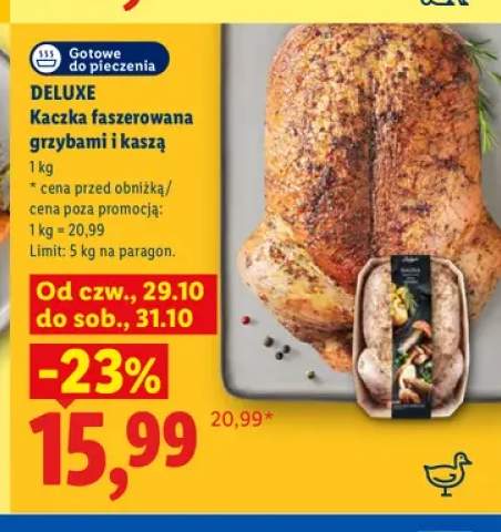 Kaczka faszerowana grzybami i kaszą Deluxe