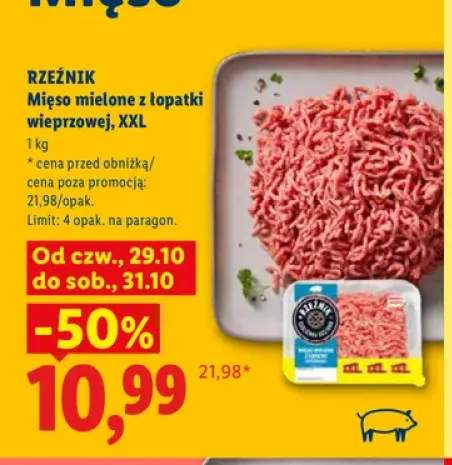 Mięso mielone z łopatki wieprzowej XXL Rzeźnik