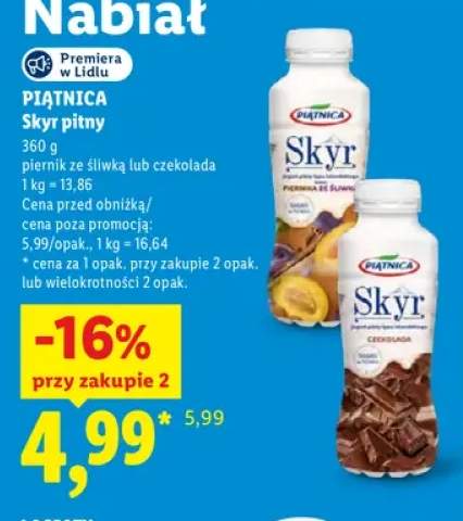 Skyr pitny piernik ze śliwką Piątnica +1 wariant