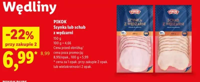 Szynka z wędzarni Pikok +1 wariant