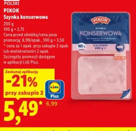 Szynka konserwowa Pikok