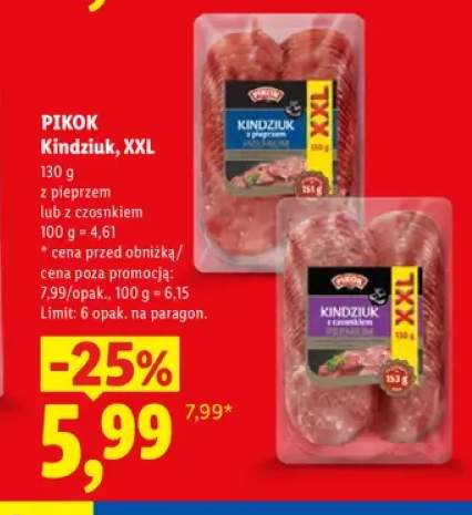 Kindziuk z pieprzem XXL Pikok +1 wariant