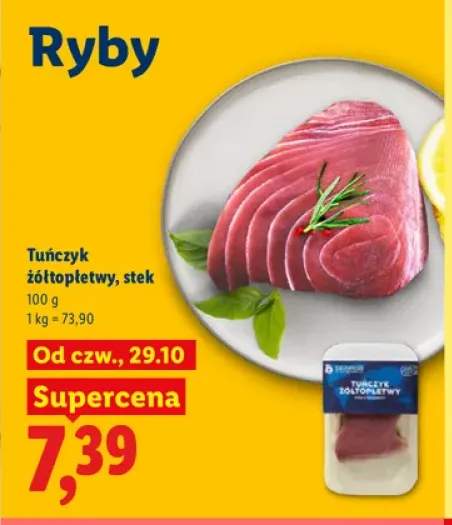 Tuńczyk żółtopłetwy stek Seamor