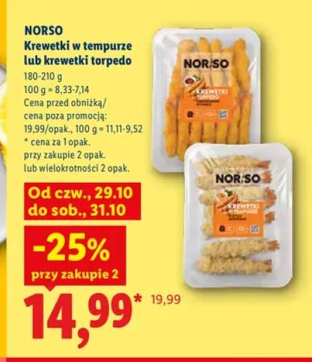 Krewetki torpedo Norso +1 wariant
