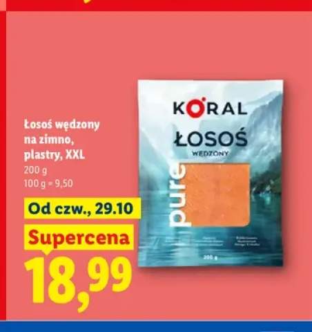 Łosoś wędzony na zimno plastry XXL