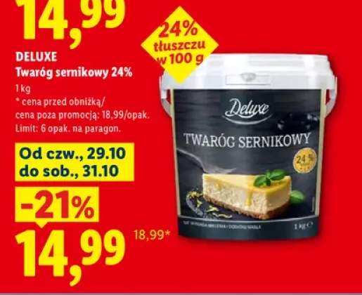 Twaróg sernikowy Deluxe 24%