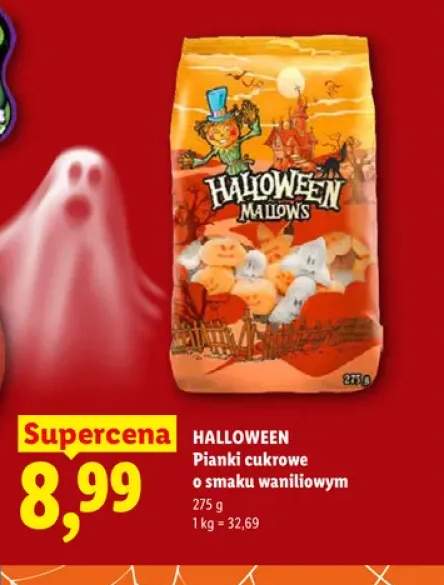 Pianki cukrowe o smaku waniliowym Halloween