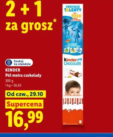 Pół metra czekolady Kinder