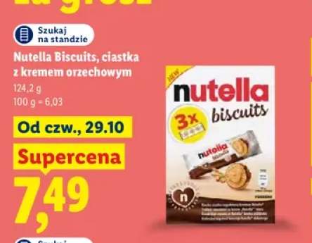 Ciastka z kremem orzechowym Nutella Biscuits