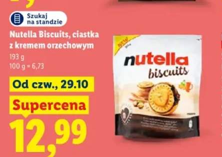 Ciastka z kremem orzechowym Nutella Biscuits