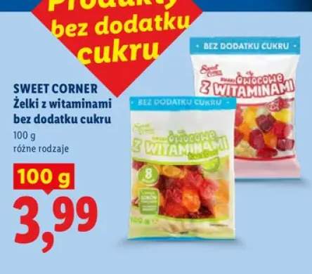 Żelki z witaminami bez dodatku cukru Sweet Corner