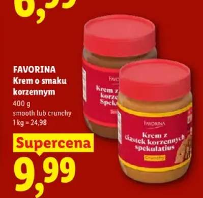 Krem o smaku korzennym smooth Favorina +1 wariant