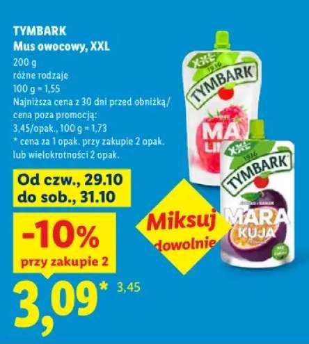 Mus owocowy XXL Tymbark