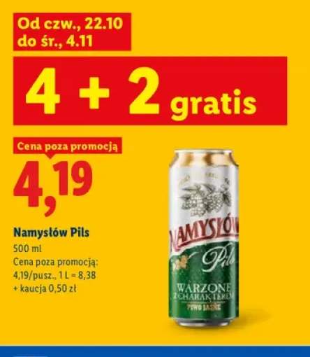 Piwo Namysłów Pils