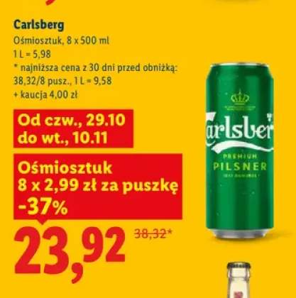Piwo Carlsberg 8-pak