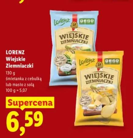 Wiejskie Ziemniaczki Lorenz śmietanka z cebulką +1 wariant