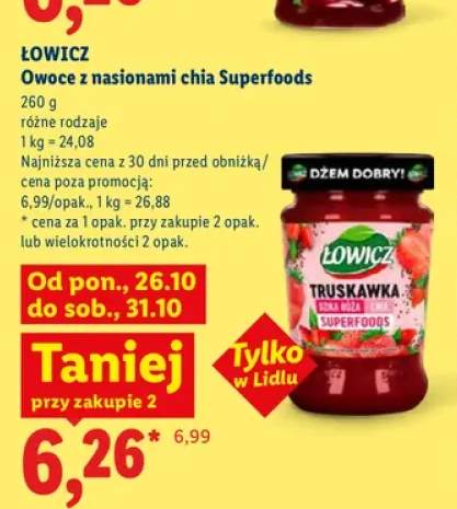 Owoce z nasionami chia Superfoods Łowicz
