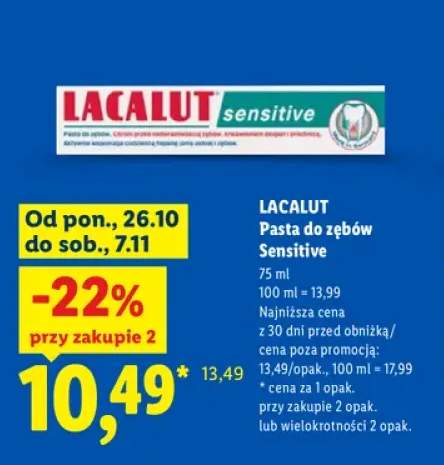 Pasta do zębów Sensitive Lacalut