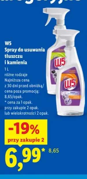 Spray do usuwania tłuszczu W5 +1 wariant