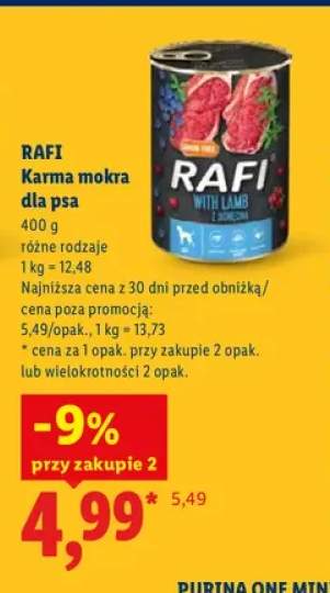 Karma mokra dla psa Rafi